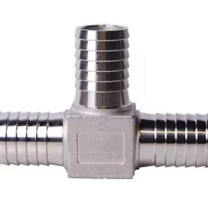Stainless Fitting : 1" Tee Insert x 1" Insert x 1" Insert