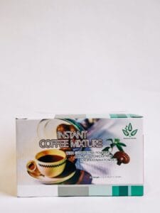 Instant Coffee w/Ganoderma Herb, Cream, Sugar & Collagen Mixture