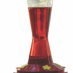 Rosette Glass Hummingbird Feeder