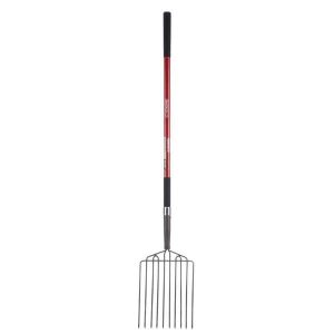 Radius 10-Tine Mulch Fork w/Fiberglass Handle